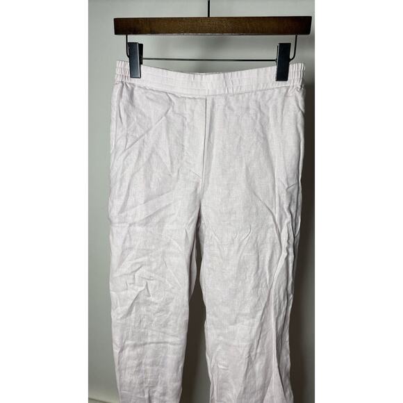 COS Straight-Leg Tailored Linen Pants Lilac Purple Women's 4 Casual Pull On - Picture 3 of 10